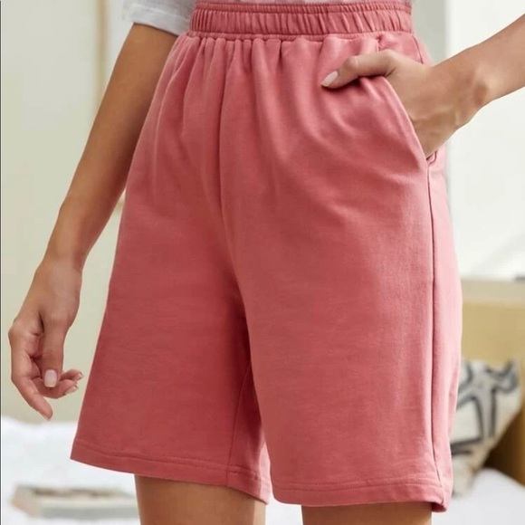 NEW SHEIN LONG SWEAT  SHORTS high waisted XS - Picture 2 of 13